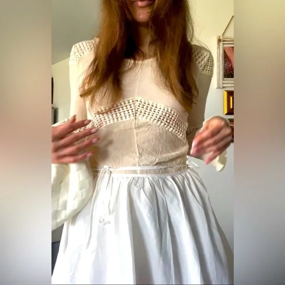 Off white long sleeves top​ - Picture 4 of 6